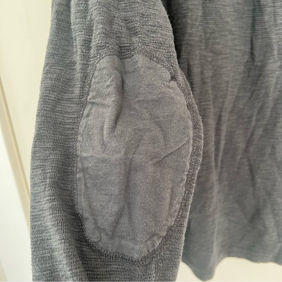 Grey Calvin Klein Jeans Knit Cotton Quarter Zip Sweater Jacket - Picture 6 of 7